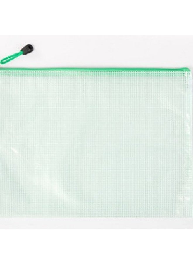 جوهان حقيبة ملفات A4 مضلعة ومبطنة متعددة المقاسات بحزام سحاب، حقيبة تخزين مكتبية، حقيبة قرطاسية طلابية للتصنيف - Image 1