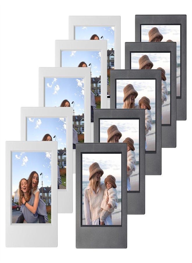 KASTWAVE - Mini Picture Frame for Instax Mini 12/11/9/8/7+/EVO 3'' Film-Classic Polaroid 2x3 Mini Instant Film Photo Frame for Desktop Tabletop 10 Pack - Image 1