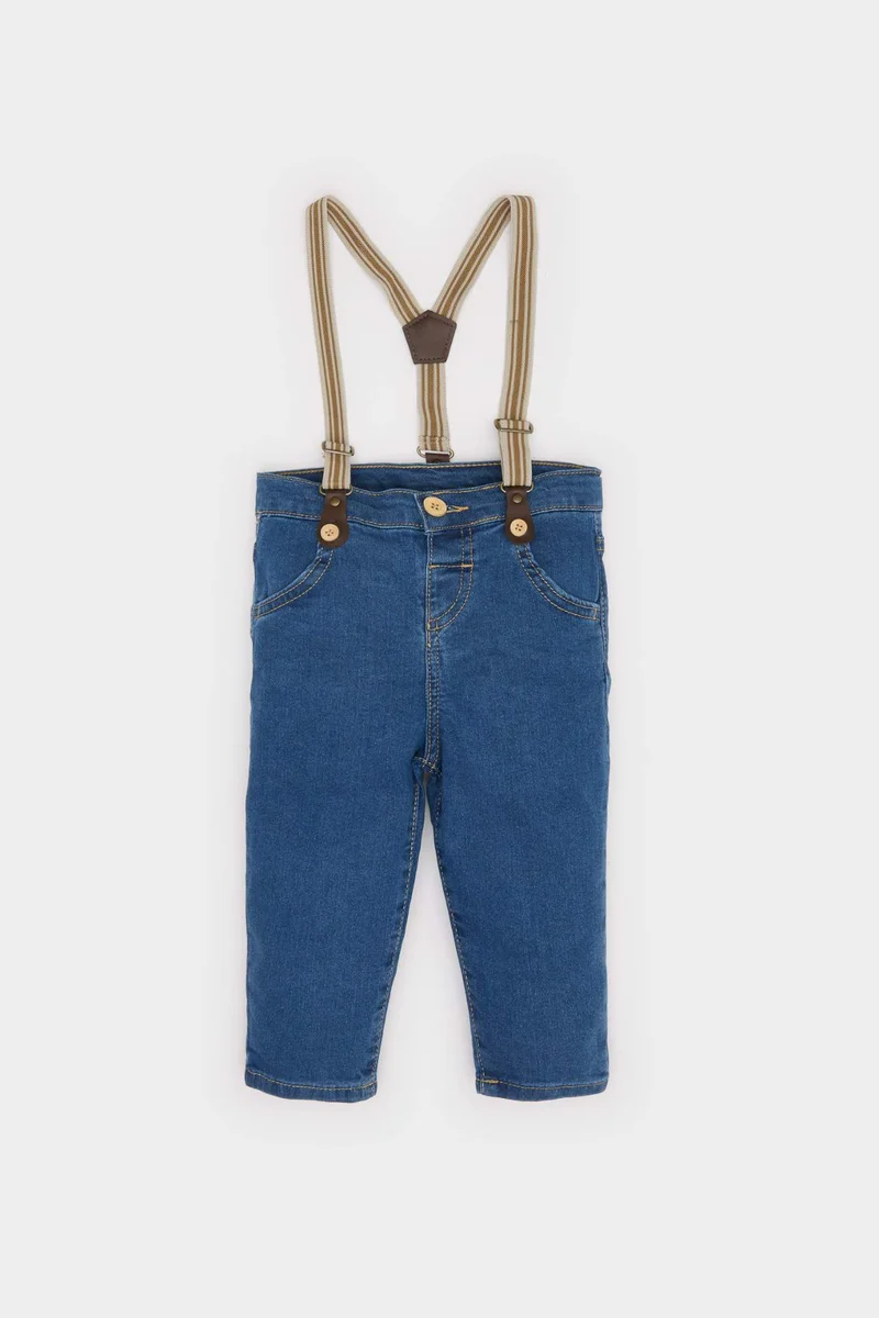 ديفاكتو Baby Boy Suspender Straight Leg Jeans