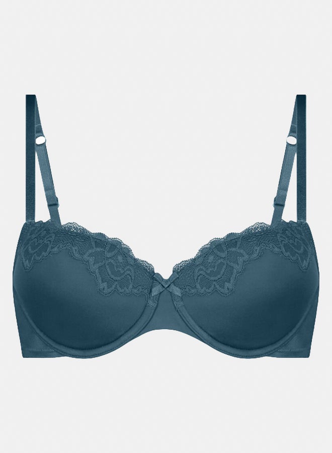 hunkemoller Lace & Shine Padded Underwired Bra  - Image 1
