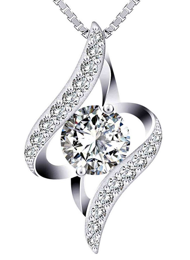 J.Rosée Swarovski Elements Crystal 18K Gold Plated 925 Sterling Silver Heart Pendant Necklace for Women Gift Packing J.Rosée Fashion Jewelry JR396 - Image 1