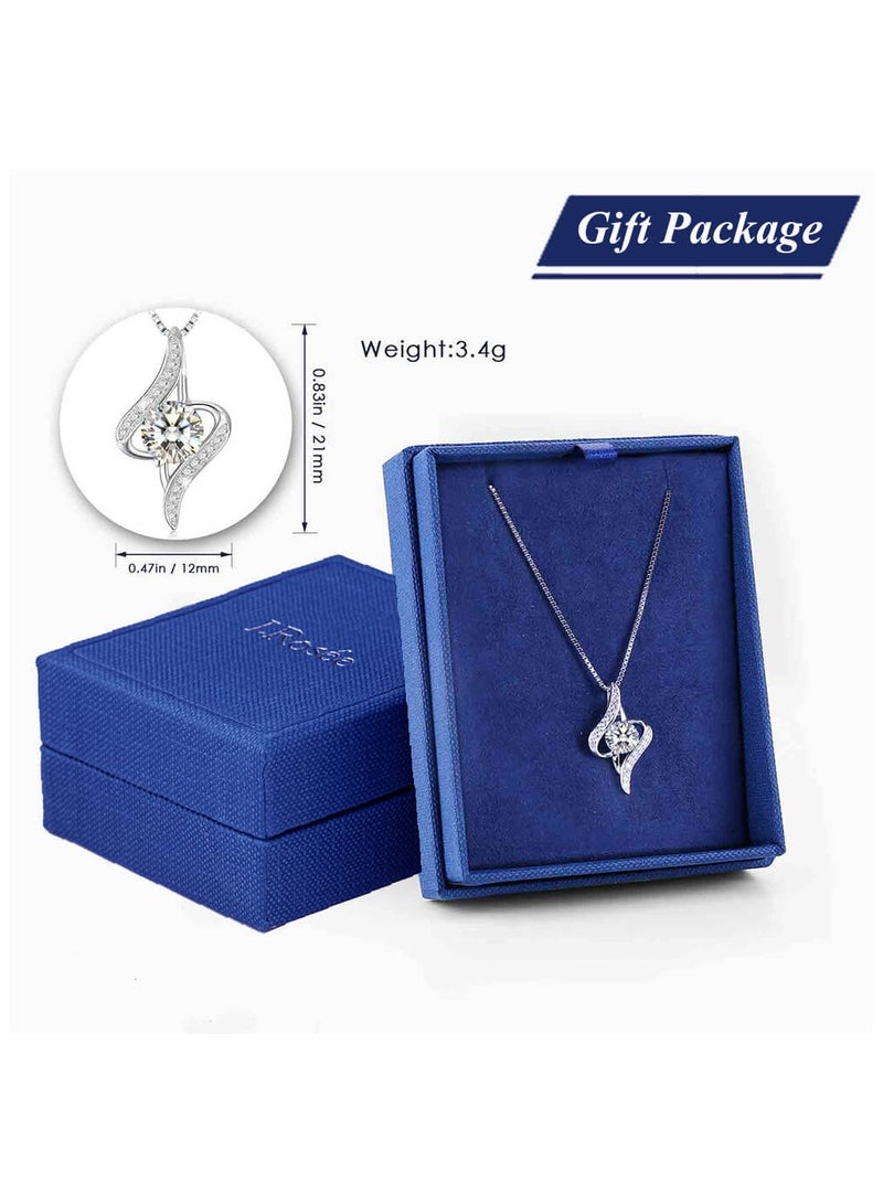 J.Rosée Swarovski Elements Crystal 18K Gold Plated 925 Sterling Silver Heart Pendant Necklace for Women Gift Packing J.Rosée Fashion Jewelry JR396 - Image 3