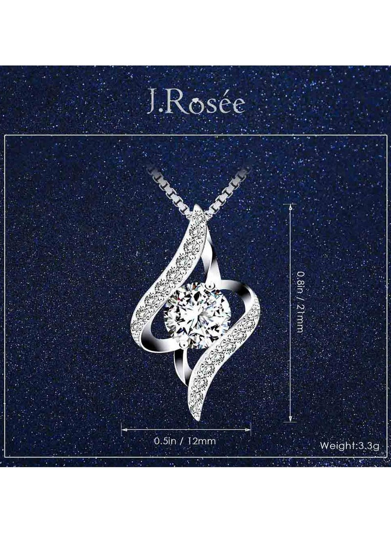 J.Rosée Swarovski Elements Crystal 18K Gold Plated 925 Sterling Silver Heart Pendant Necklace for Women Gift Packing J.Rosée Fashion Jewelry JR396 - Image 5