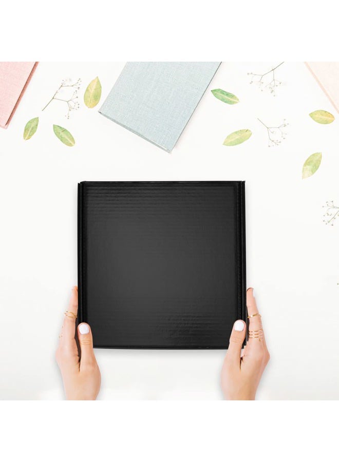 Hoikwo 8x8x4 Inches Small Black Shipping Boxes Set of 25, Sturdy Cardboard Boxes for Small Business for Packaging Mailing - Image 3