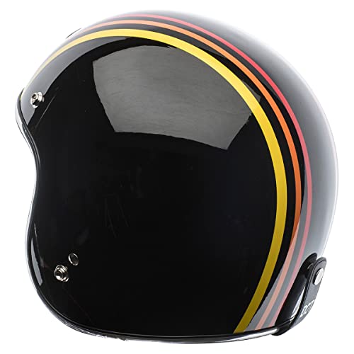 TORC T5005SE24 unisex-adult cruiser-motorcycles T50 Route 66 Open Face Helmet Graphic, Large (Gloss Black 1978 - Image 2