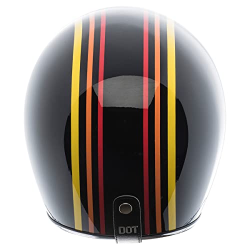 TORC T5005SE24 unisex-adult cruiser-motorcycles T50 Route 66 Open Face Helmet Graphic, Large (Gloss Black 1978 - Image 3