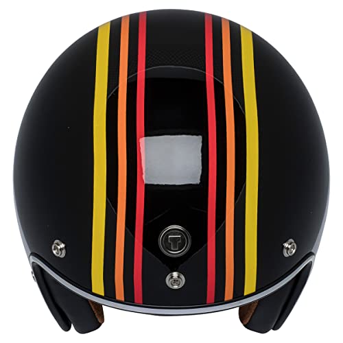 TORC T5005SE24 unisex-adult cruiser-motorcycles T50 Route 66 Open Face Helmet Graphic, Large (Gloss Black 1978 - Image 5