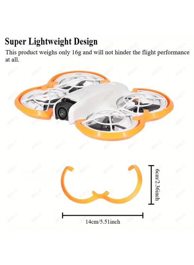 DJI NEO Drone Propeller Shroud Clip On Crash Prevention System Orange - Image 3