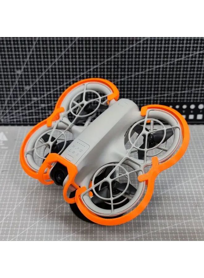 DJI NEO Drone Propeller Shroud Clip On Crash Prevention System Orange - Image 2