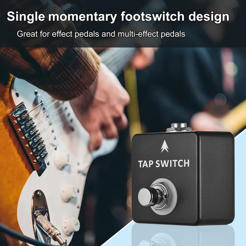 LokFy Guitar Footswitch Pedal TAP SWITCH PEDAL, Single Momentary Footswitch, for time-based effects Pedal and Muti-effects Pedal - Image 2