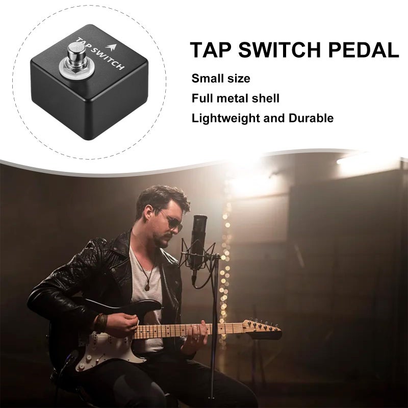 LokFy Guitar Footswitch Pedal TAP SWITCH PEDAL, Single Momentary Footswitch, for time-based effects Pedal and Muti-effects Pedal - Image 3