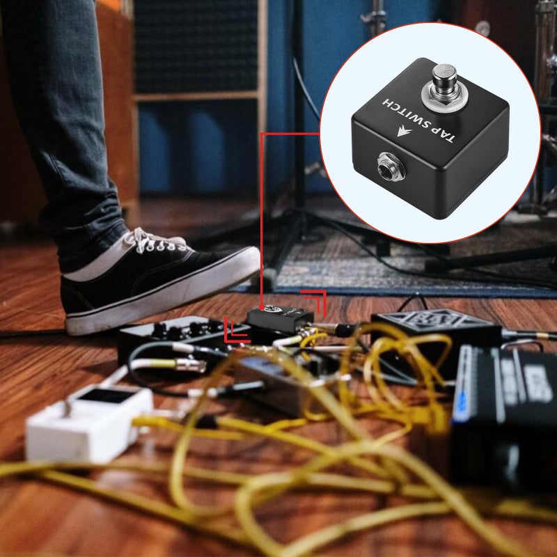 LokFy Guitar Footswitch Pedal TAP SWITCH PEDAL, Single Momentary Footswitch, for time-based effects Pedal and Muti-effects Pedal - Image 5