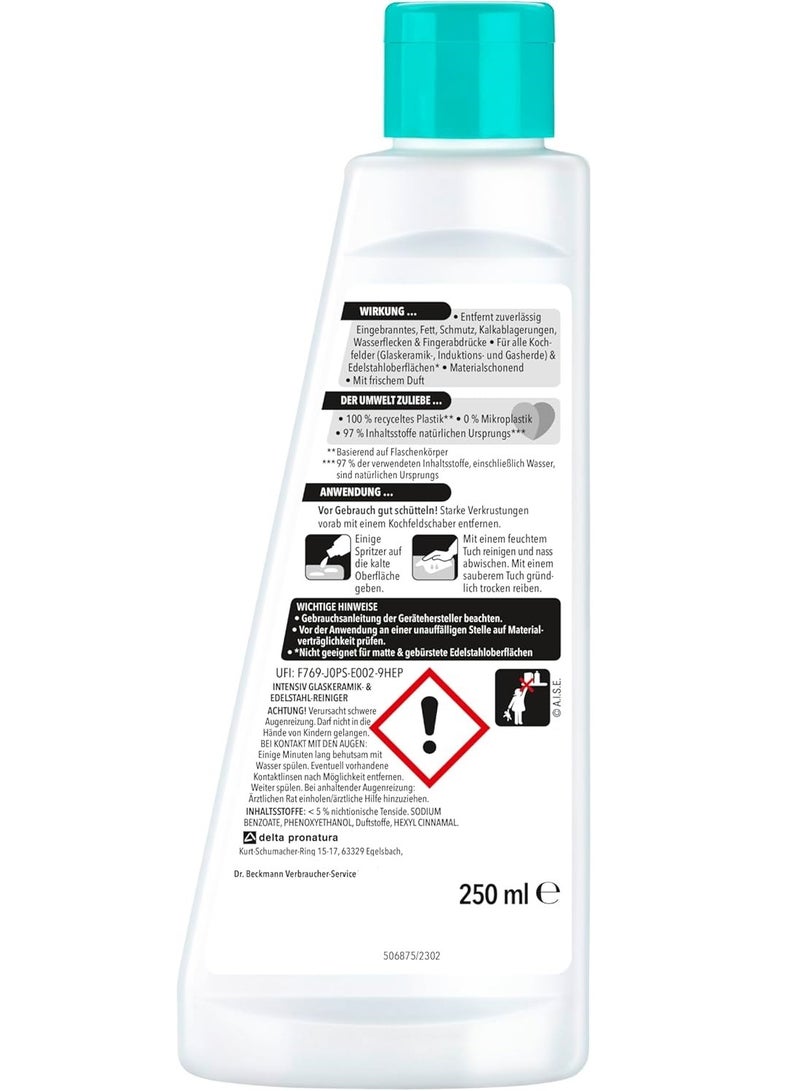 Dr. Beckmann Hob & Stainless Steel Cleaner 250 ML - Image 2