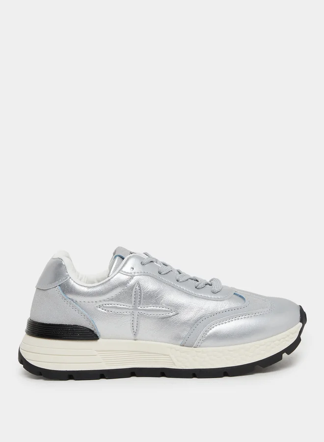 Styli Styli Classic Star Logo Lace Up Sneakers