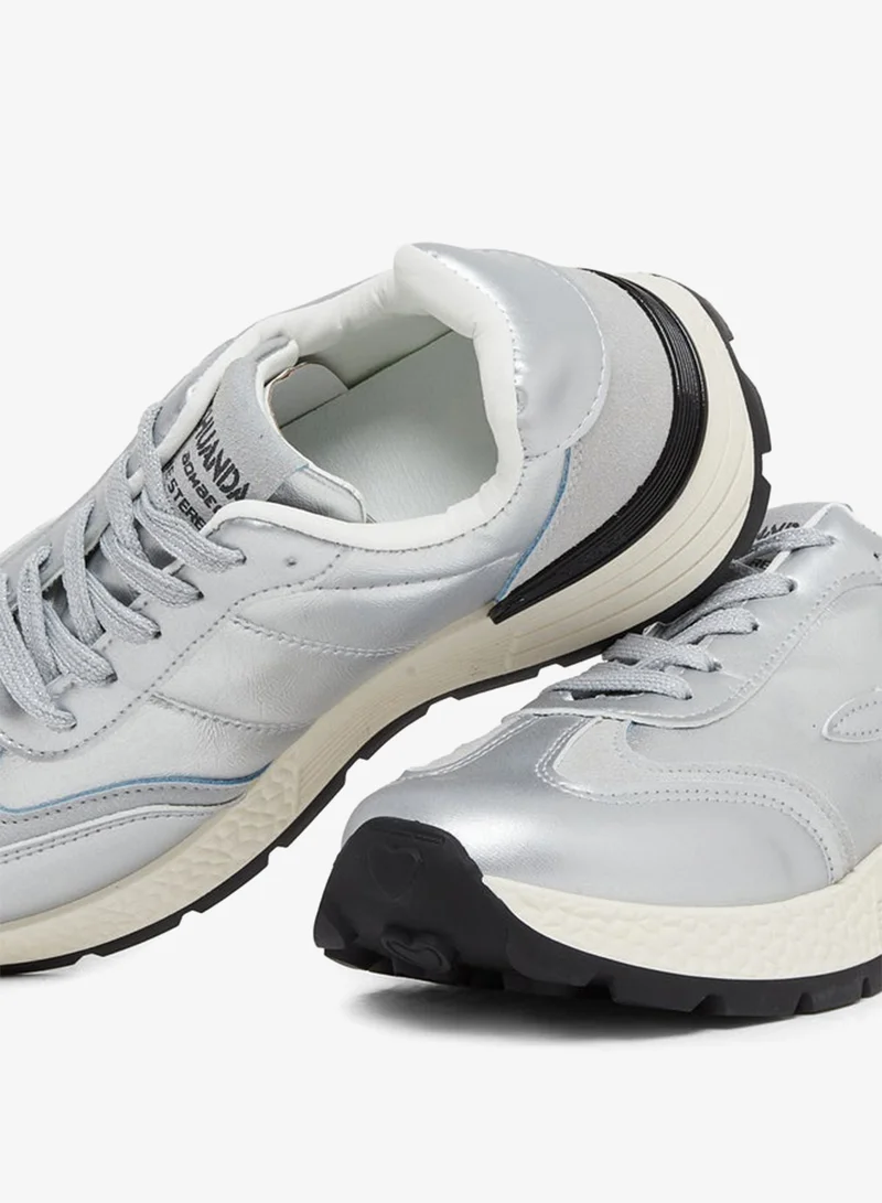 Styli Active  Classic Star Logo Lace Up Sneakers for Women | Best Price UAE