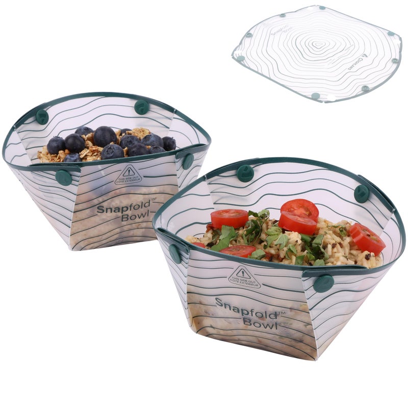 Coghlan's Snapfoldâ„¢ Bowls 2-Pack â€“ Collapsible, Lightweight and Leakproof for Camping, Hiking, Travel, Picnics, and Outdoor Adventures, BPA-Free, Foldable Space-Saving Design for Easy Storage - Image 1
