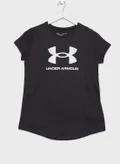 UNDER ARMOUR Girls' Sportstyle Logo Short Sleeve T-shirt