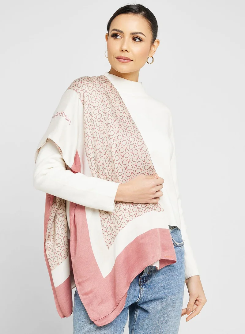 CALVIN KLEIN Geo Minimal Scarf