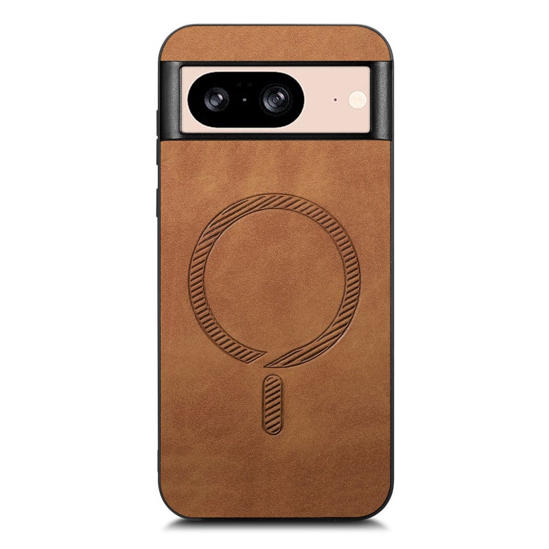 HuHa Case Cover For Google Pixel 9 / 9 Pro Retro Magsafe Magnetic PU Back Cover Phone Case(Brown) - Image 3