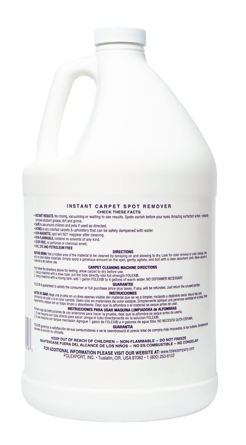 FOLEX Instant Carpet Spot Remover Carpet Cleaner - 128 oz - Removes Pet Accidents, Grease, Red Wine and More - Image 2