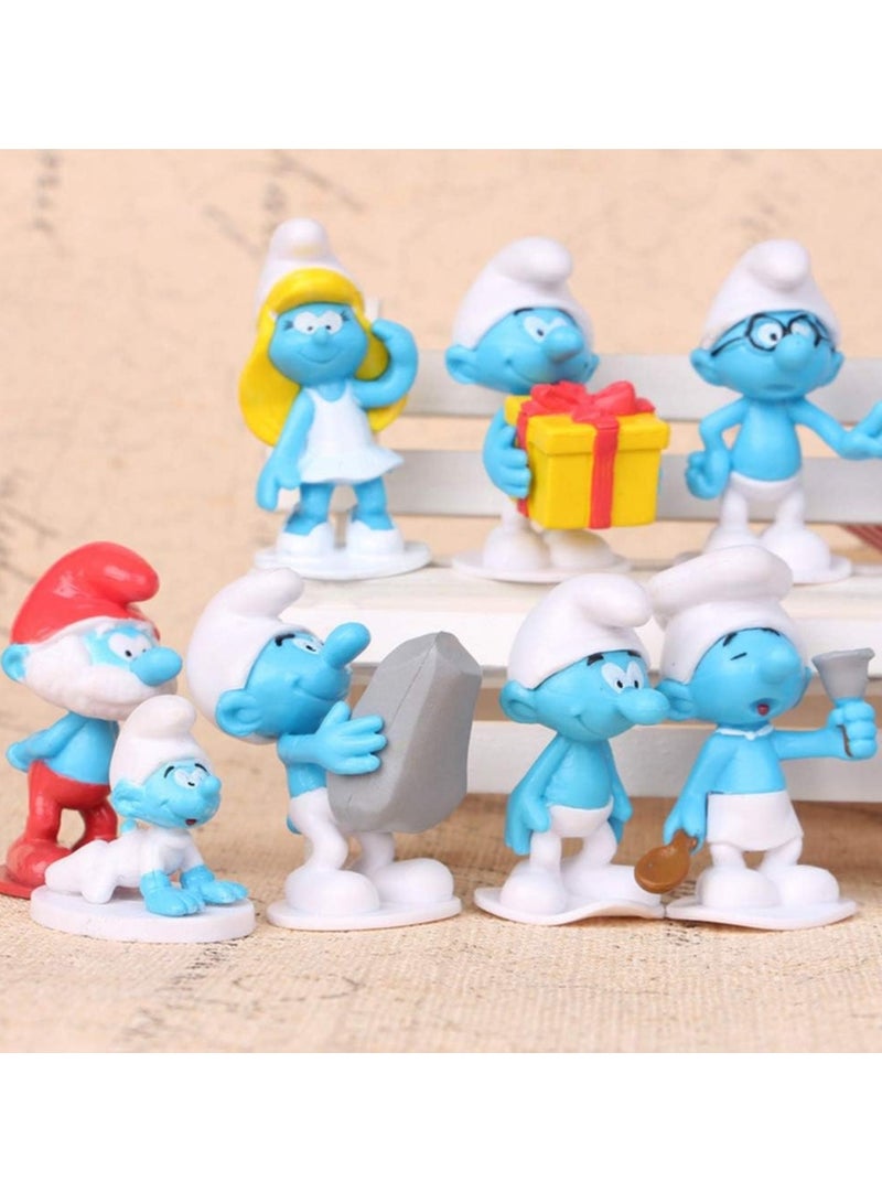 عام السمورف والقرية المفقودة: مصغر حديقة العاديات، ألعاب تماثيل، وديكورات الكعك، تضم 12 شخصية تشمل السمورف الكلاسيكيين والعديد من شخصيات السمورف الجديدة. - Image 2