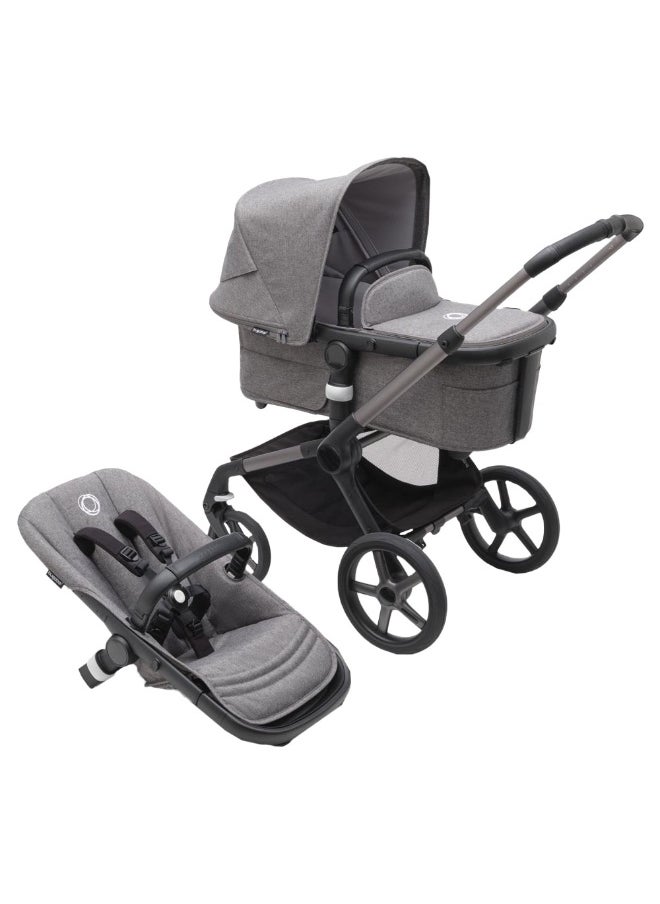 Bugaboo - Fox 5 Complete Stroller  Graphite/Grey Melange - Image 1