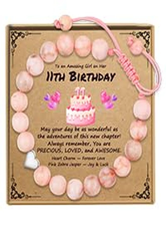 Sereney Birthday Gifts for Girls, Beaded Bracelets as 1 3 4 5 6 7 8 9 10 11 12 13 16 Year Old Birthday Gift, Adjustable Stone/Pearl Bracelet as Happy Birthday Gifts for Daughter Granddaughter Niece