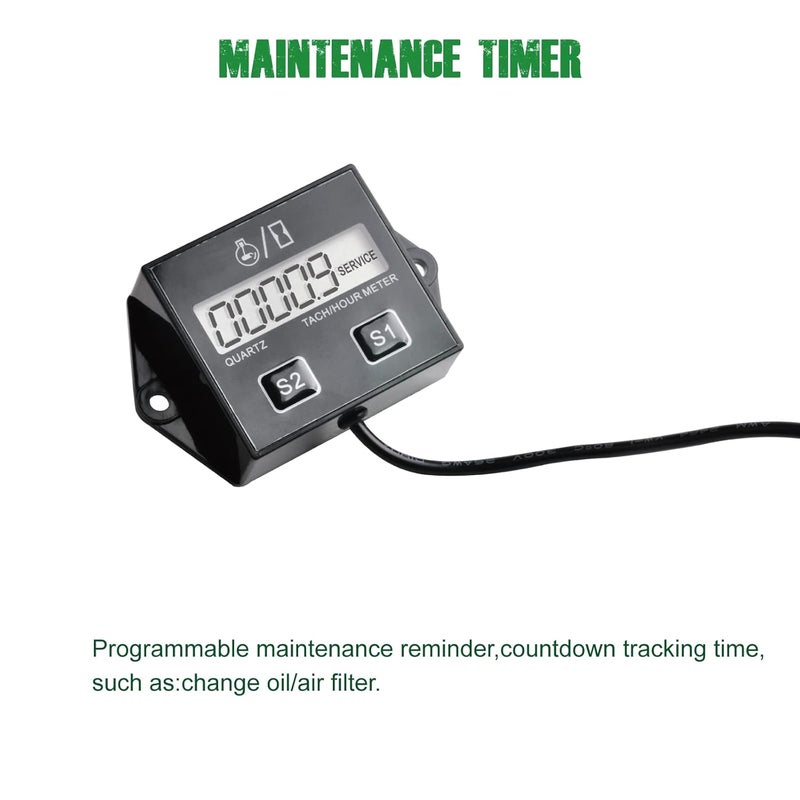 Yooreal Digital Hour Meter Tachometer - Image 3