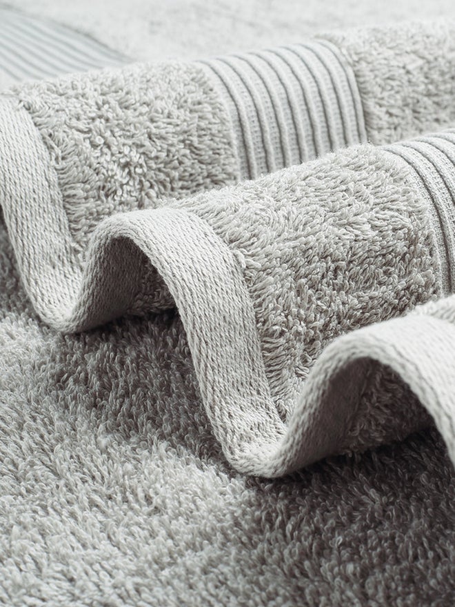 FIELDCREST 6-Piece Plain Bath Towel 500 Gsm 500 Gsm Drizzle - Image 2