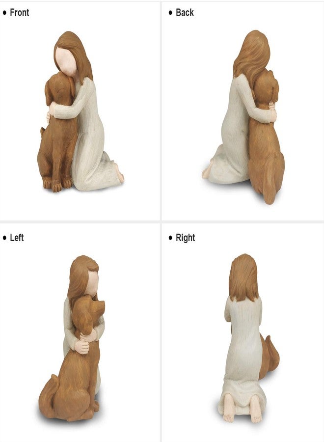 Hensonever Angel Figurines - Angel of Friendship Memorial Gifts for Dog Lovers - Image 4