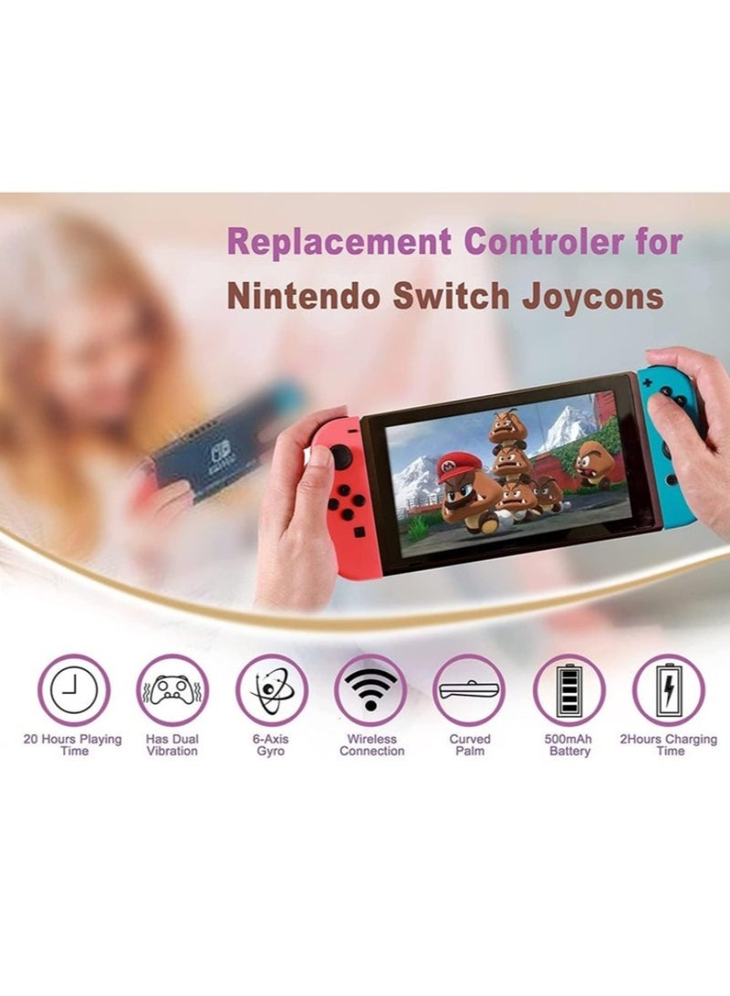 Controller Compatible With Nintendo Switch/Lite/OLED, Wireless Controllers Support Dual Vibration/Wake-up/Motion Control  - Image 2