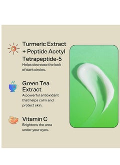 Bubble Bubble Skincare Morning Rays Brightening Eye Cream - Vitamin C Under Eye Cream for Dark Circles & Puffiness - Enriched with Green Tea Extract to Calm, Protect & Soothe Skin (15ml)  - Image 4