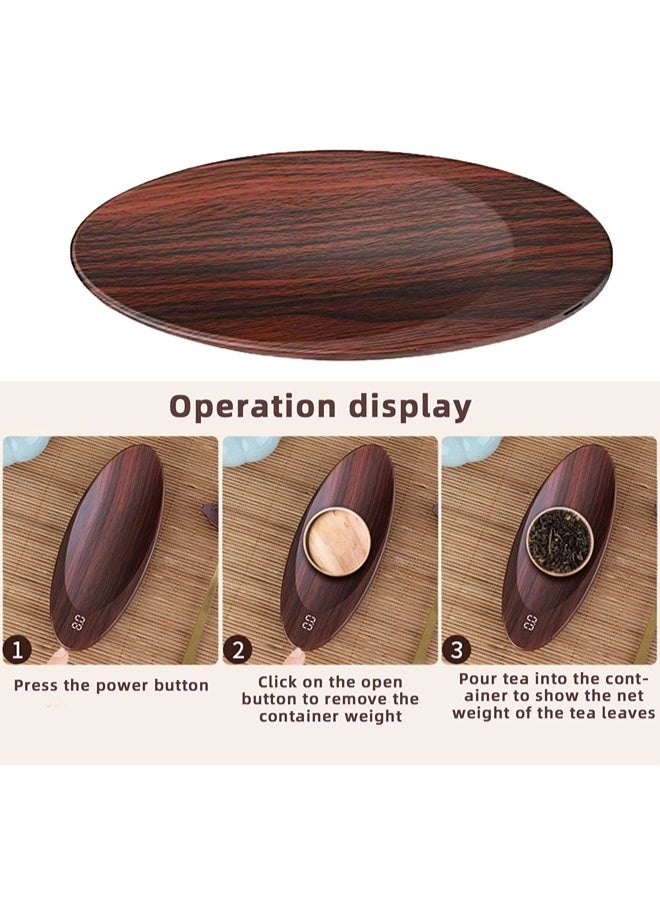 ShebSheb Led Display Kitchen Food Scale, 0.1g Accuracy Digital Gram Scale, Mini Pocket Scale, Rechargeable, For Coffee, Baking Ingredients - Image 4