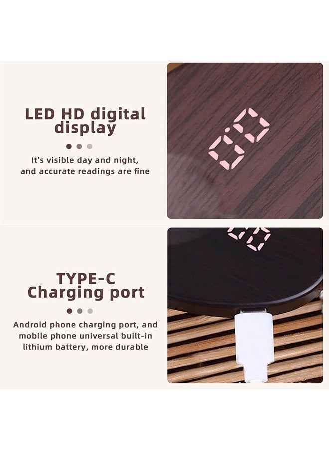 ShebSheb Led Display Kitchen Food Scale, 0.1g Accuracy Digital Gram Scale, Mini Pocket Scale, Rechargeable, For Coffee, Baking Ingredients - Image 3