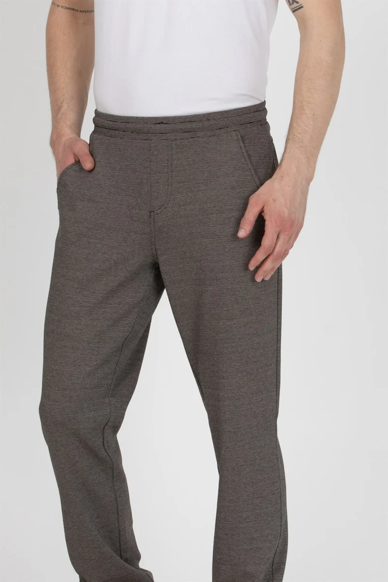 BRZ Collection Interlock Navy Blue Men's Trousers