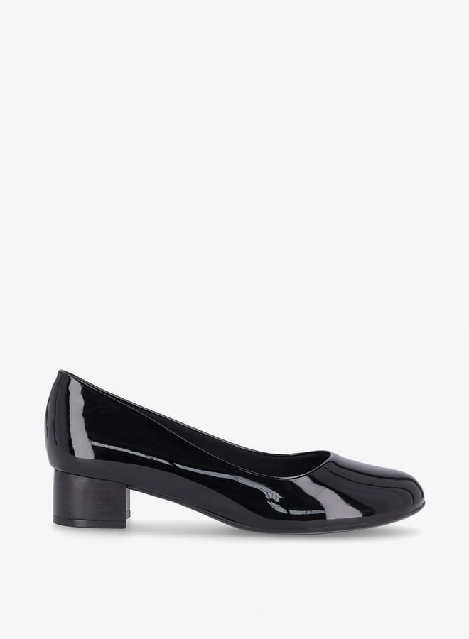 Piccadilly Women Round Toe Slip-On Shoes with Block Heels  - Image 2