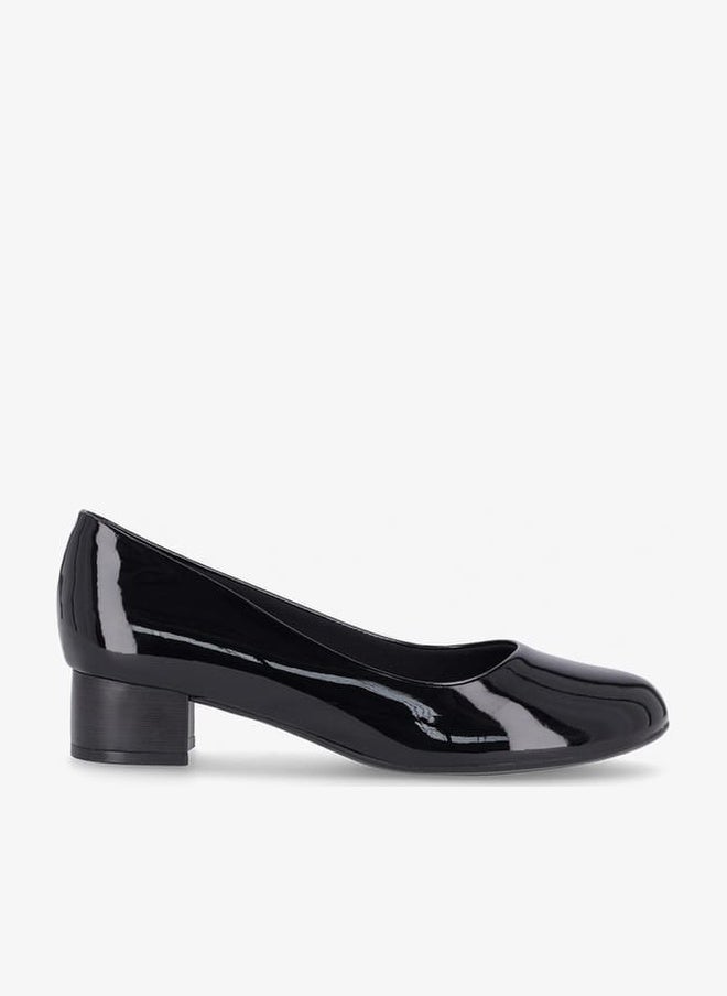Piccadilly Women Round Toe Slip-On Shoes with Block Heels - Image 1