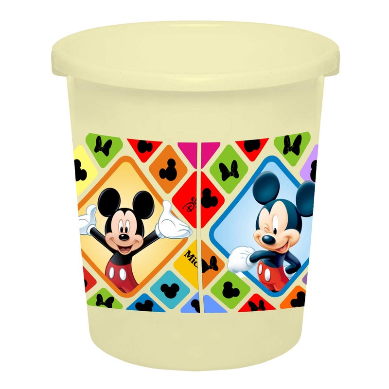 Kuber Industries Disney Mickey Minnie Print Plastic Garbage Waste DustbinRecycling Bin for Home Office Factory 5 Liters Cream HS_35_KUBMARTS17761 - Image 5