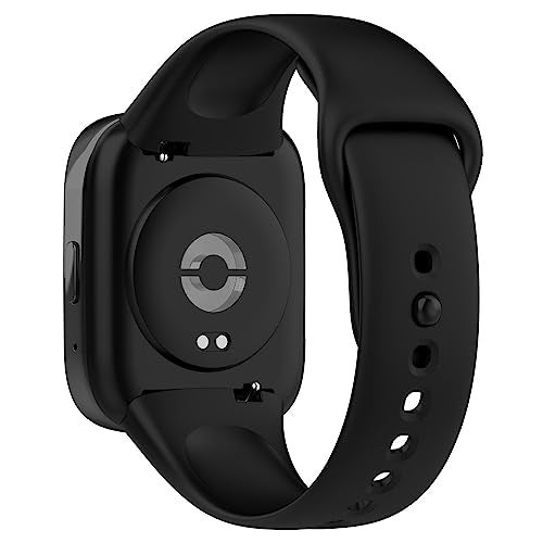 AWADUO Replacement Band Compatible with Redmi Watch 3/3 lite/3 Active, Silicone Wrist Watch Strap Bracelet Band, Soft And Durable(Black) - Image 2