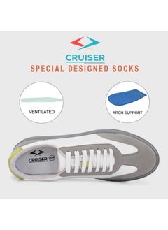 CRUISER Cruiser Men's Spade White-Grey Sneakers_9 UK (2533-1)  - Image 4