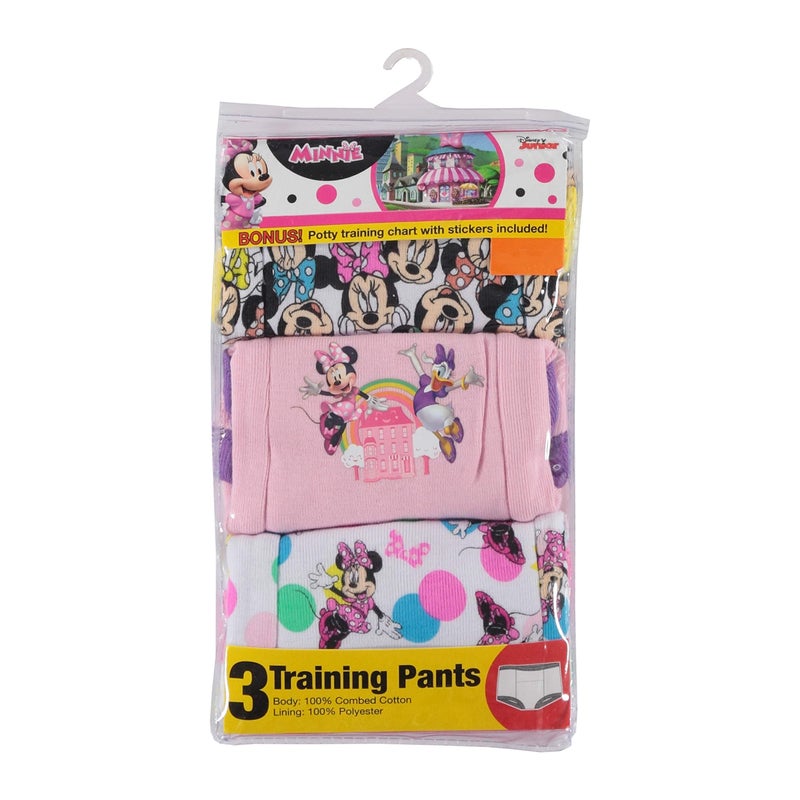 Disney Girls' Minnie Mouse Potty Training Pants 3-PK, 7-PK, 10-PK in sizes 18M, 2T, 3T & 4T, MinnieTraining3pk, 4T - Image 2