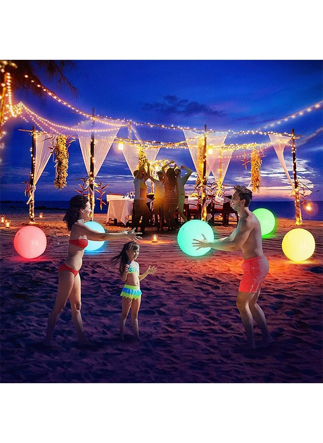 NIBEMINENT Pool Toys - Light Up Beach Balls for Kids 12 Light Modes, Pool Beach Games Balls for Outdoor or Indoor Activities, Glow in The Dark Pool Beach Decorations for Kids and Adults  - Image 3