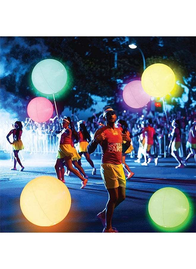 NIBEMINENT Pool Toys - Light Up Beach Balls for Kids 12 Light Modes, Pool Beach Games Balls for Outdoor or Indoor Activities, Glow in The Dark Pool Beach Decorations for Kids and Adults  - Image 5