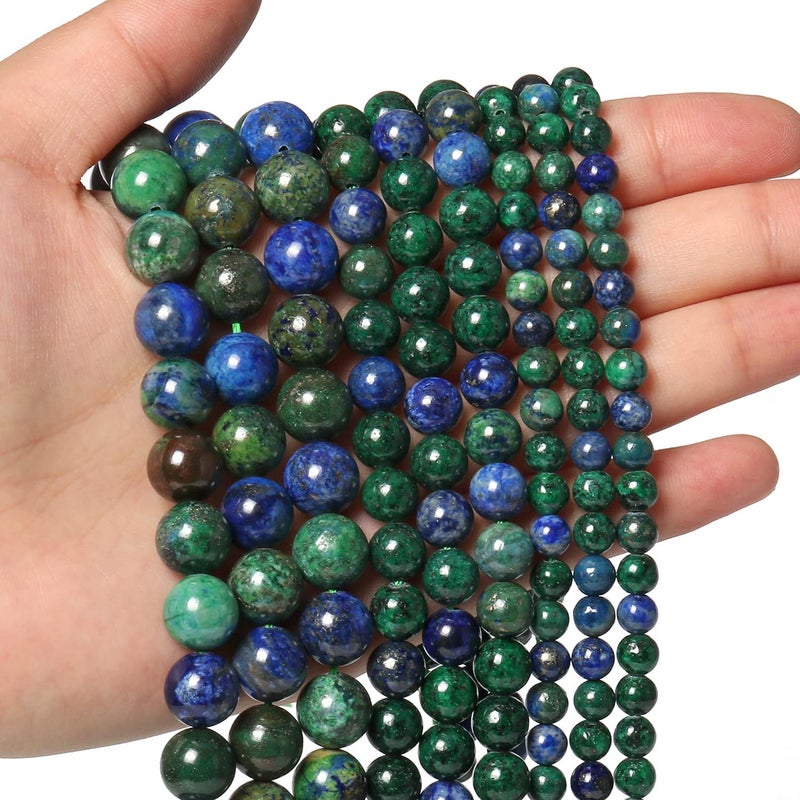 45pcs 8mm Natural Stone Beads Phoenix Lapis Lazuli Beads Energy Crystal Power Gemstone for Jewelry Making DIY Bracelet Necklace
