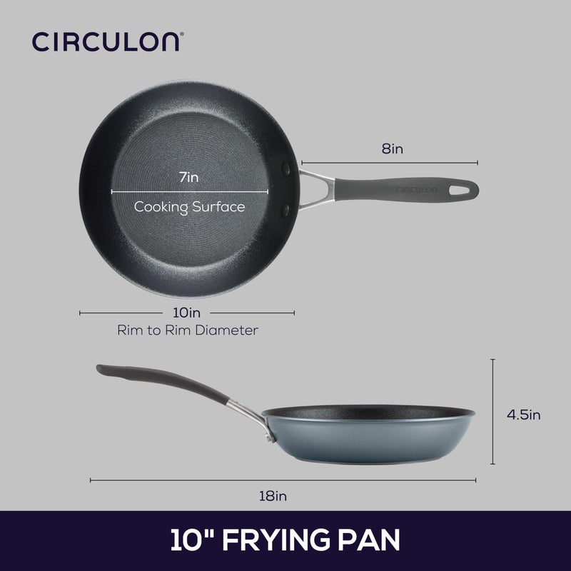 Circulon A1 Series with ScratchDefense Technology Nonstick Induction Frying Pan/Skillet, 10 Inch, Graphite - Image 3