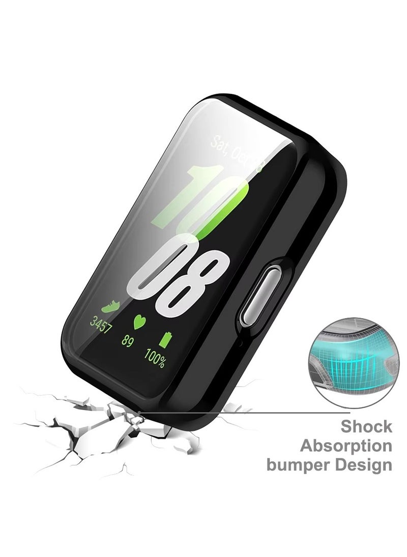 Generic - Plating Case For Samsung Galaxy Watch Fit 3 Smart Watch Strap Full Bumper TPU Protective Cover Accessories Screen Protector (Clear) - Image 1