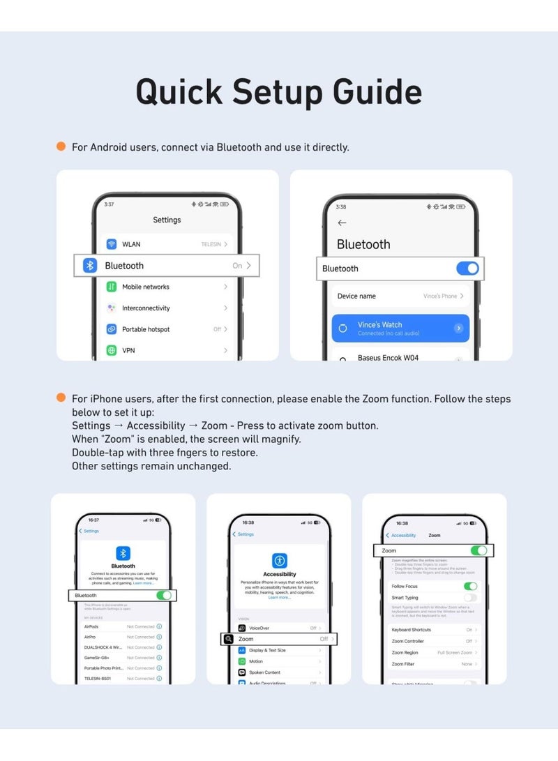 تيليسن TELESIN Fun Shot كاميرا الهاتف المغناطيسية DSLR قبضة مصراع نمط لـ Magsafe iPhone & Android مع زر مصراع لاسلكي قابل للفصل - قبضة رسمية - حامل مقبض هاتف مريح مريح - Image 5