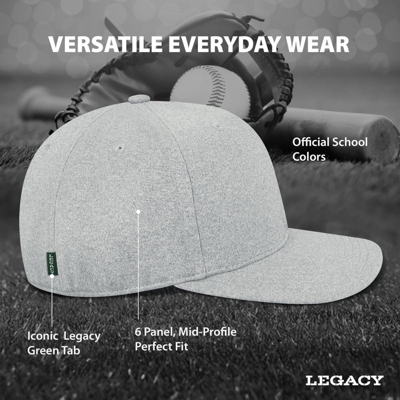Legacy NCAA Officially Licensed Baseball Hat, Indiana Hoosiers, Lightweight Cap for Men & Women, Back Nine Adjustable (B9A), Heather Grey, One Size Fits Most, Adjustable Closure - Image 4