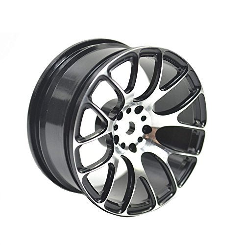 LAFEINA Aluminum Alloy Wheel Rims for 1:10 RC Drift On-Road Racing Car Touring Upgrade Parts (Black) - Image 2