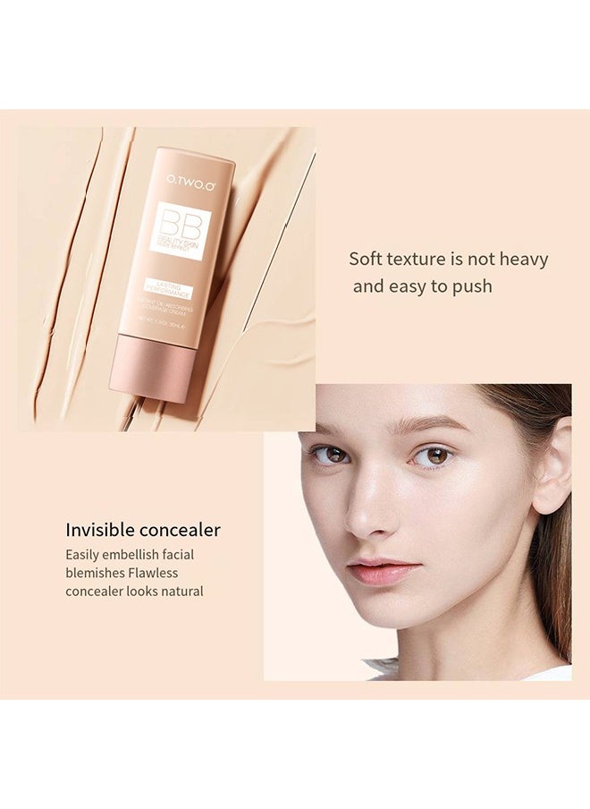 O.TWO.O BB Beauty Skin Nude Effect,Lasting Performance ,Instant Oil-Absorbing Coverage Cream -ivory white  - Image 5